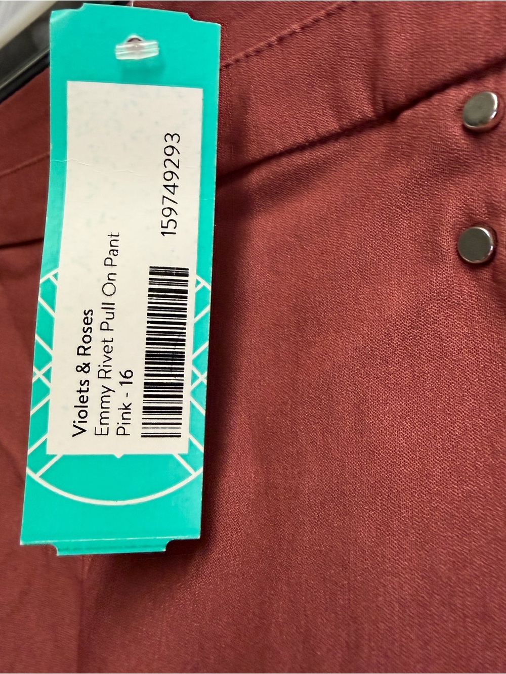 Women's Rust Tailored Straight-Leg Trousers - Picture 4 of 6